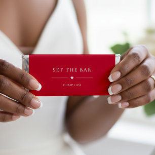 Set the Bar Dump Him Anti Valentine's Day Red