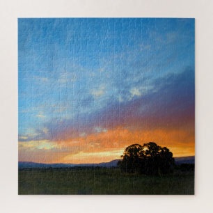Set the Sky Ablaze at Sunset 20x20 inch  Jigsaw Puzzle