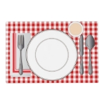 Set The Table Learning Laminated Placemat at Zazzle
