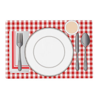 Set The Table Learning Laminated Placemat