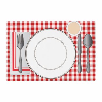 Set The Table Learning Laminated Placemat by KitchenShoppe at Zazzle