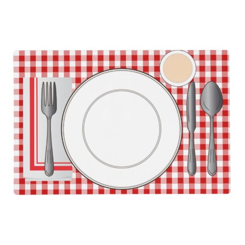 Set The Table Learning Laminated Placemat