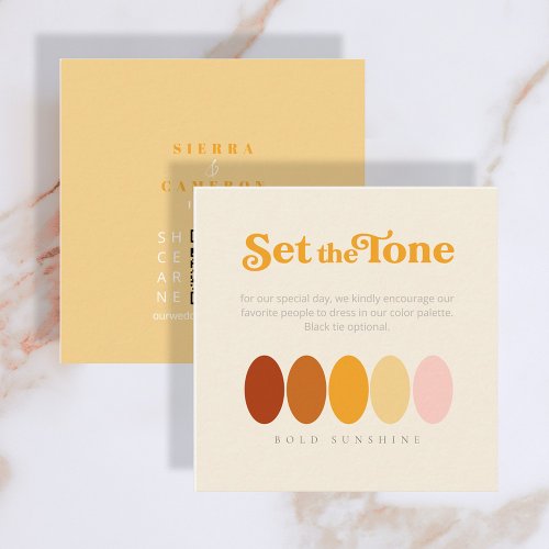 Set the Tone Bold Sunshine Color Palette ID1048 Enclosure Card