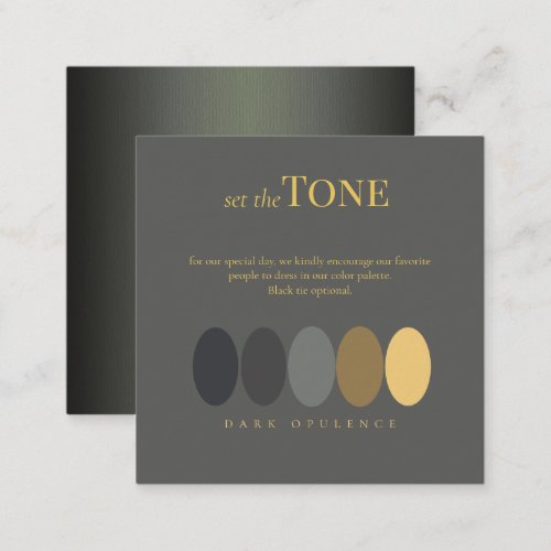 Set the Tone Dark Opulence Color Palette ID1033 Enclosure Card