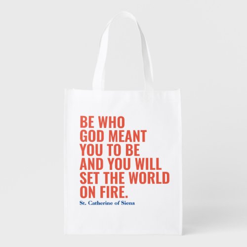Set the World on Fire Grocery Bag