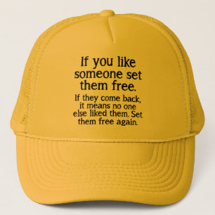 Set Them Free Funny Ball Cap Hat