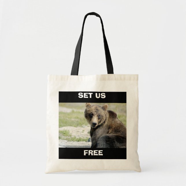 Set Us Free, Save the Bears Tote Bag (Front)