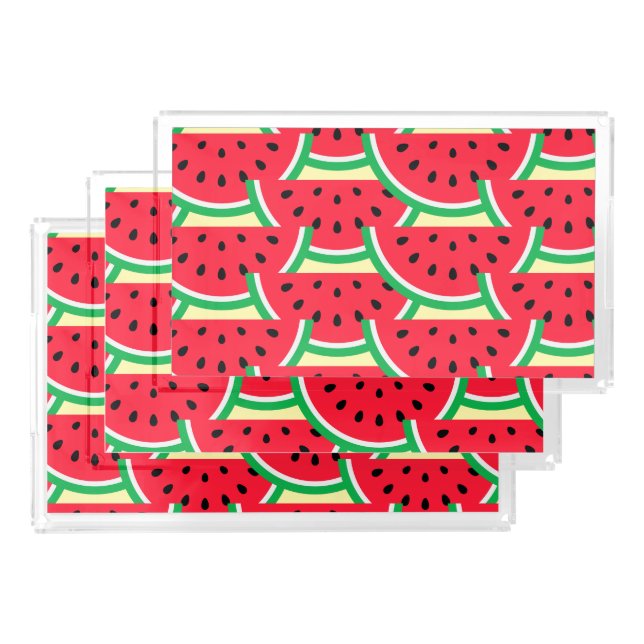 Set Watermelon  Acrylic Tray (Set)