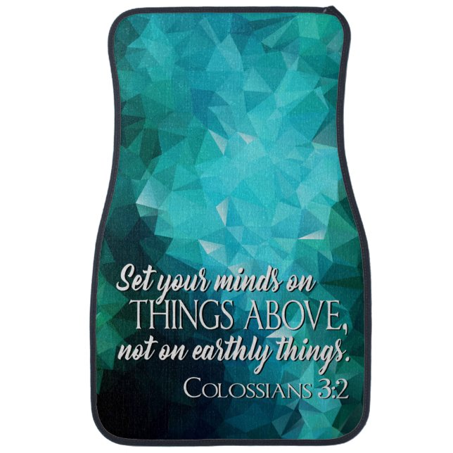 Set Your Minds on Things Above Car Floor Mat (Front)