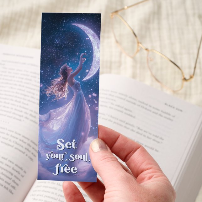 Set Your Soul Free Motivational Bookmark (Hand)