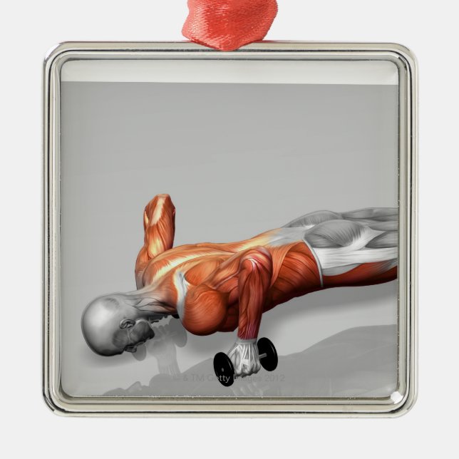 Setanta Push Up 4 Metal Ornament (Front)