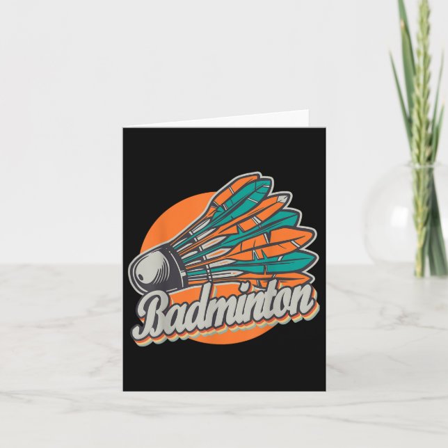 Setback Game Shuttle Sport Badminton Racket For Me Card (Front)