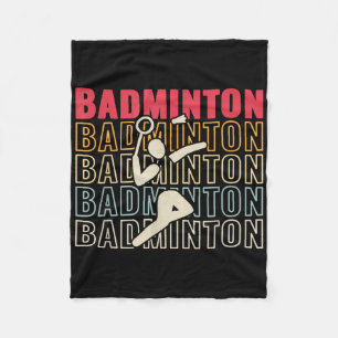 Setback Game Shuttle Sport Badminton Retro For Men Fleece Blanket