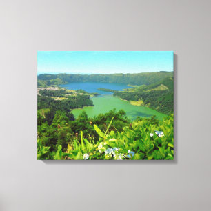 Sete Cidades Azores Canvas Print 20" x 16", 1.5"