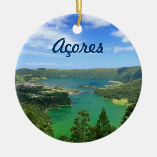 Sete Cidades _ Azores Ceramic Ornament