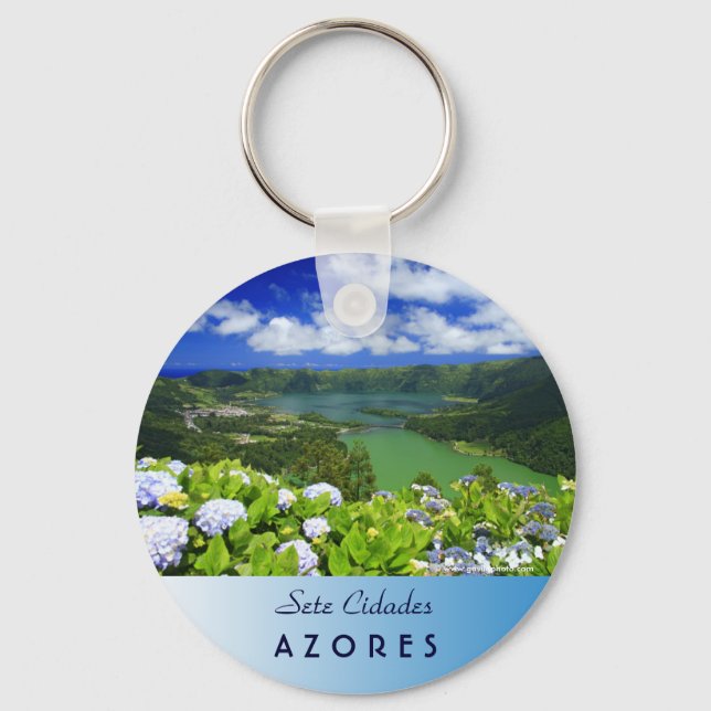 Sete Cidades, Azores Keychain (Front)