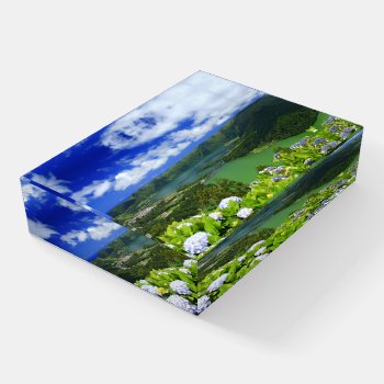 Sete Cidades  Azores Paperweight by gavila_pt at Zazzle