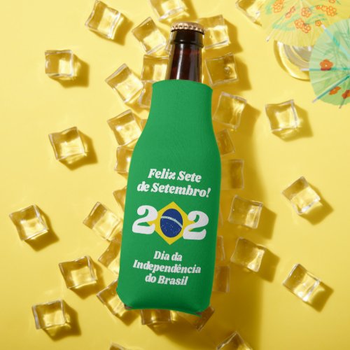 Sete de Setembro Independence Day Brazil Flag Bottle Cooler