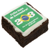 Sete de Setembro Independence Day Brazil Flag Brownie (Angled)
