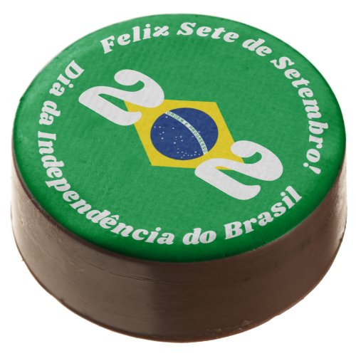 Sete de Setembro Independence Day Brazil Flag Chocolate Covered Oreo