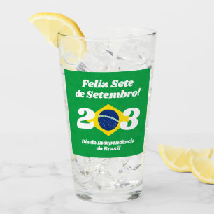 Sete de Setembro Independence Day Brazil Flag Glass