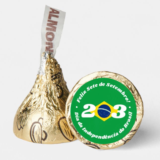 Sete de Setembro Independence Day Brazil Flag Hershey®'s Kisses® (Front)