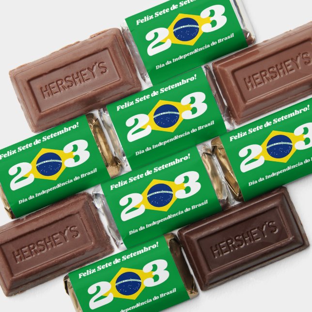 Sete de Setembro Independence Day Brazil Flag Hershey's Miniatures (Assorted)