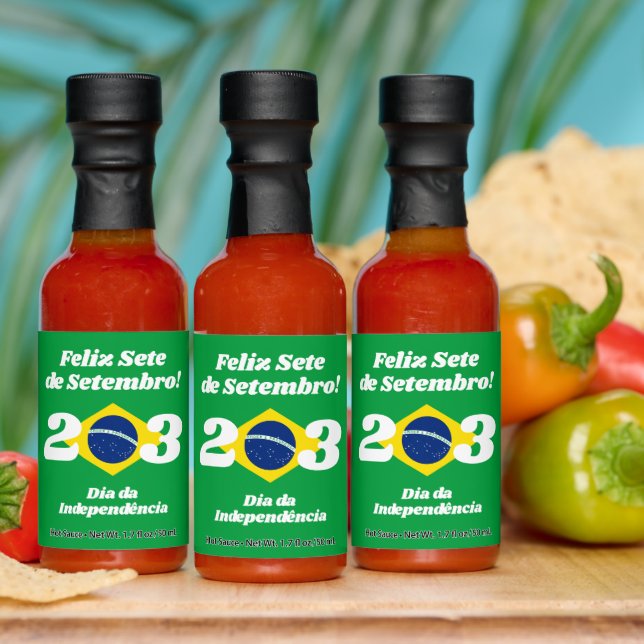 Sete de Setembro Independence Day Brazil Flag Hot Sauces (Multi)
