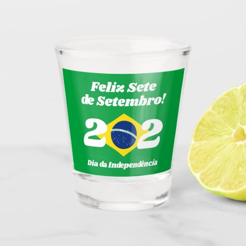 Sete de Setembro Independence Day Brazil Flag Shot Glass