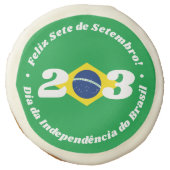Sete de Setembro Independence Day Brazil Flag Sugar Cookie (Front)