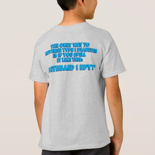 setebaid 1 epyT Blue_Back Print T_Shirt