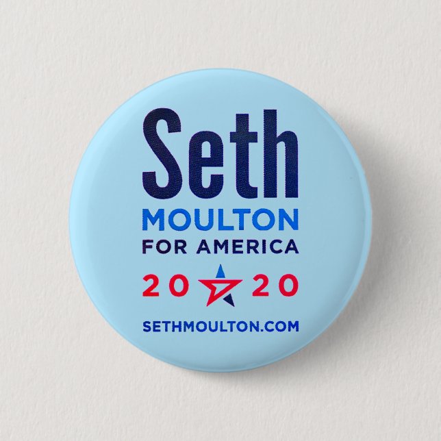 Seth Moulton for America 2020 Button (Front)