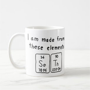 Seth periodic table name mug