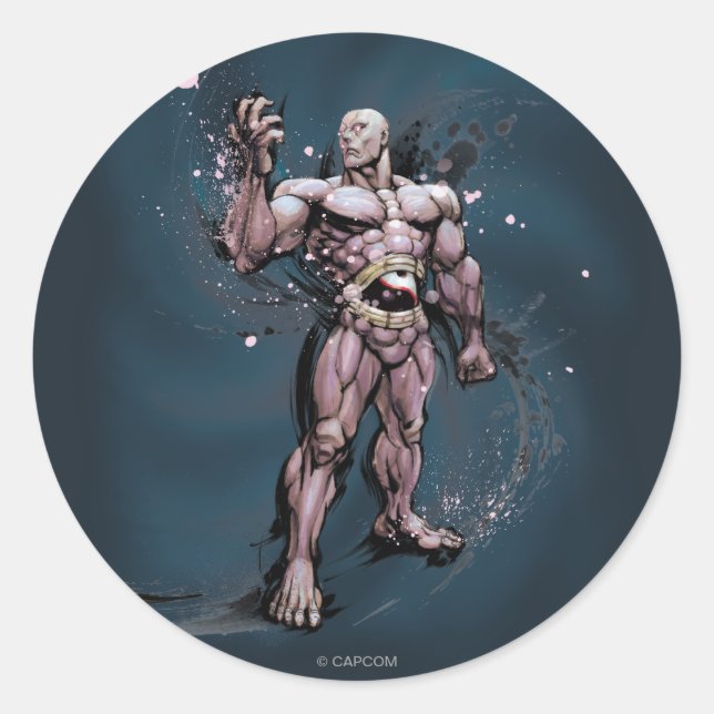 Seth Standing Classic Round Sticker (Front)