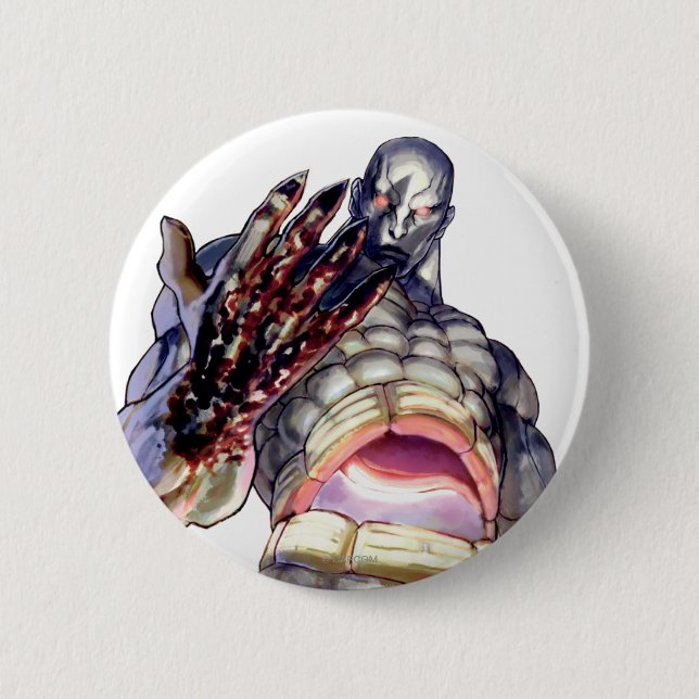 Seth With Blood on Hand Pinback Button (Front)