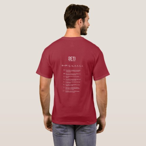 SETI Institute Drake EquationDNA helix t_shirt