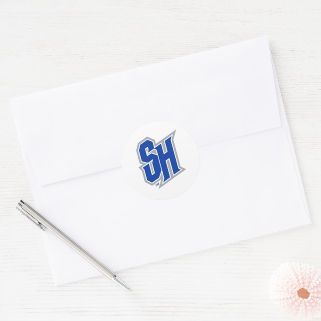 Seton Hall SH Classic Round Sticker (Envelope)
