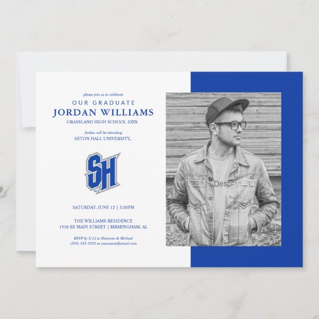 Seton Hall SH | Graduation Invitation (Front)