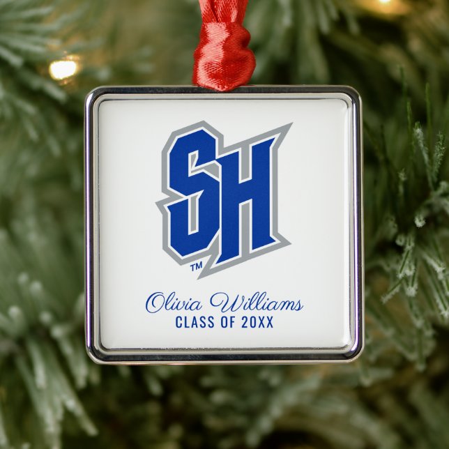 Seton Hall SH | Graduation Metal Ornament (Tree)