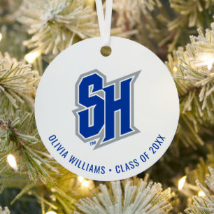 Seton Hall SH Graduation Metal Ornament