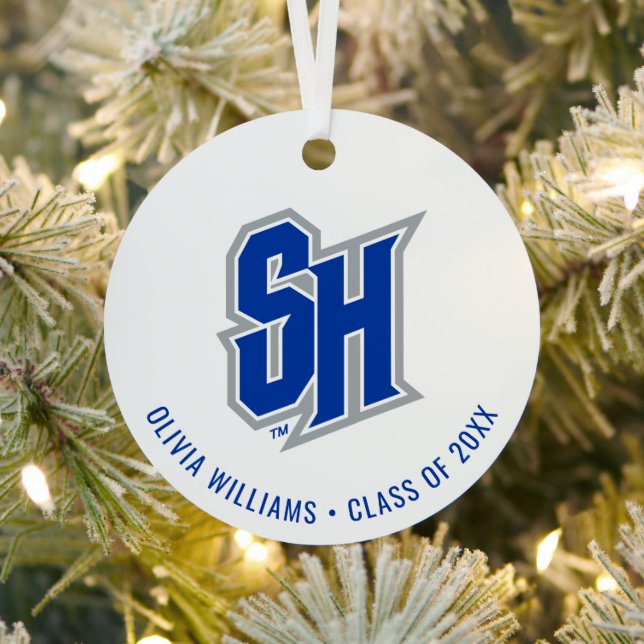 Seton Hall SH | Graduation Metal Ornament (Insitu)