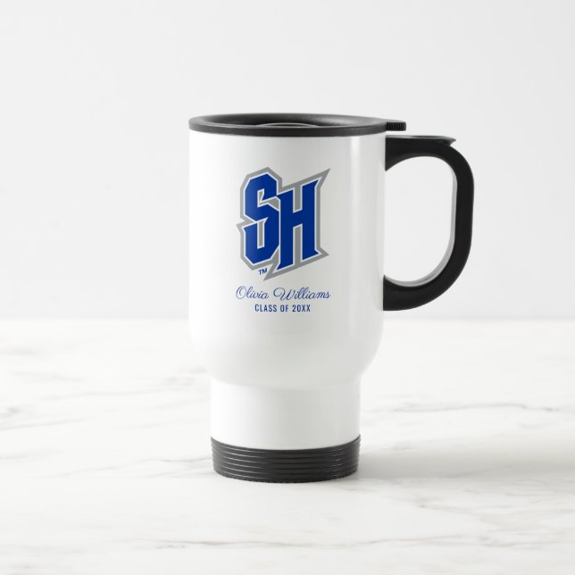 Seton Hall SH | Graduation Travel Mug (Right)