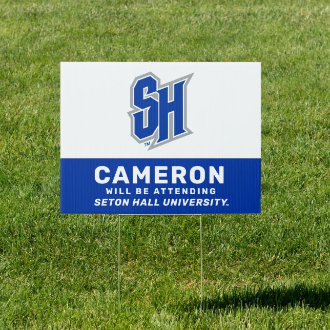 Seton Hall SH Sign (Insitu)