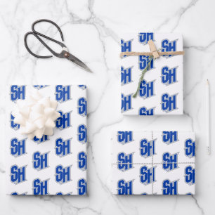 Seton Hall SH Wrapping Paper Sheets