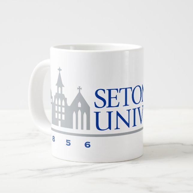 Seton Hall University 1856 Giant Coffee Mug (Front Left)