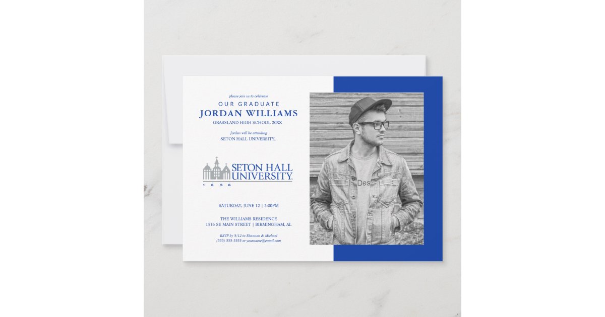 1856 Graduation Seton Hall University 1856 | Graduation Announcement | Zazzle