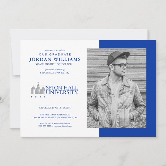 Seton Hall University 1856 | Graduation Announcement (Front)