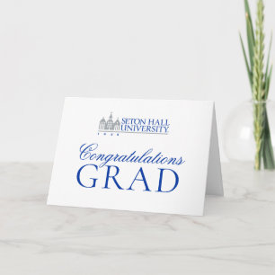 Seton Hall University 1856   Graduation Card
