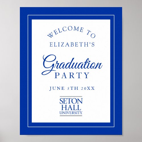 Seton Hall University 1856  Graduation Party Poster