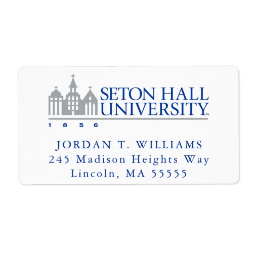 Seton Hall University 1856 Label